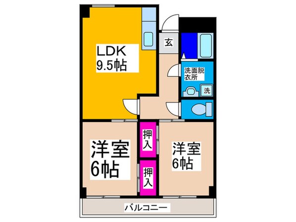 ルネアルマーニの物件間取画像